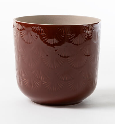 Ginko blomsterpotte rustrød 14 cm Ginko blomsterpotte rustrød 14 cm